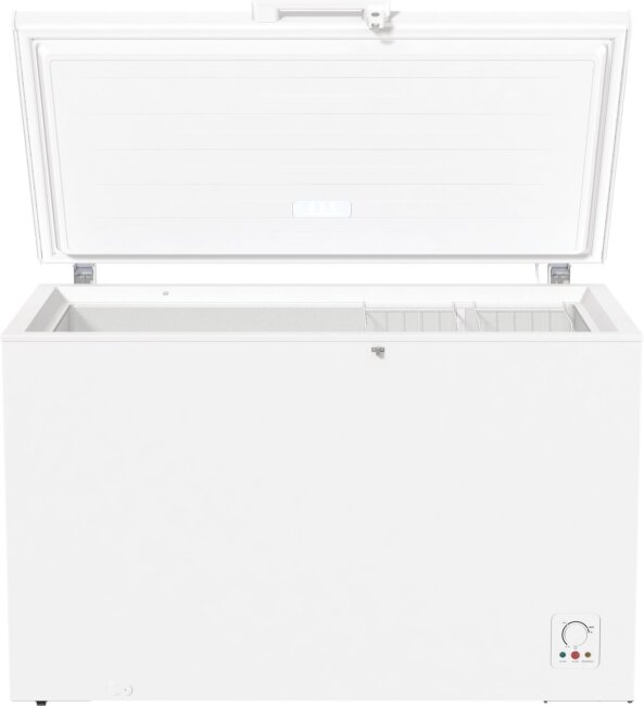 Ledenica Gorenje FH401CW sprijeda s otvorenim vratima