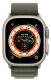 Apple Watch Ultra Cellular 49mm Titanium Case Green Alpine Loop (S)