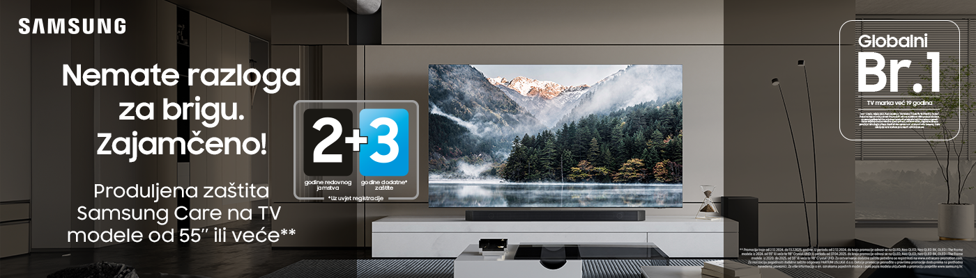 2+3 godine jamstva na odabrane Samsung modele